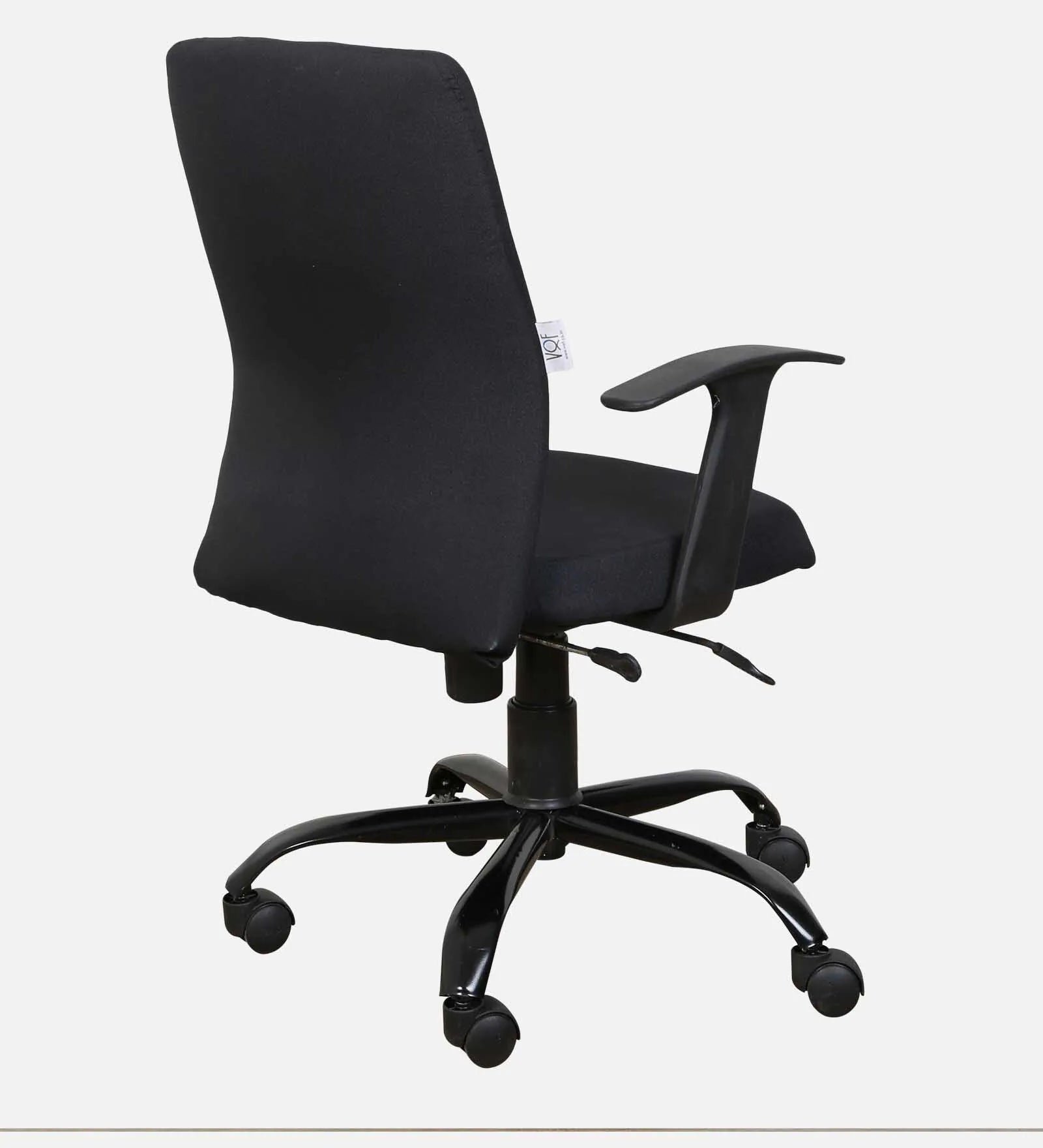 Pluto Fabric Ergonomic Chair In Coco Black Colour - Febonic Living