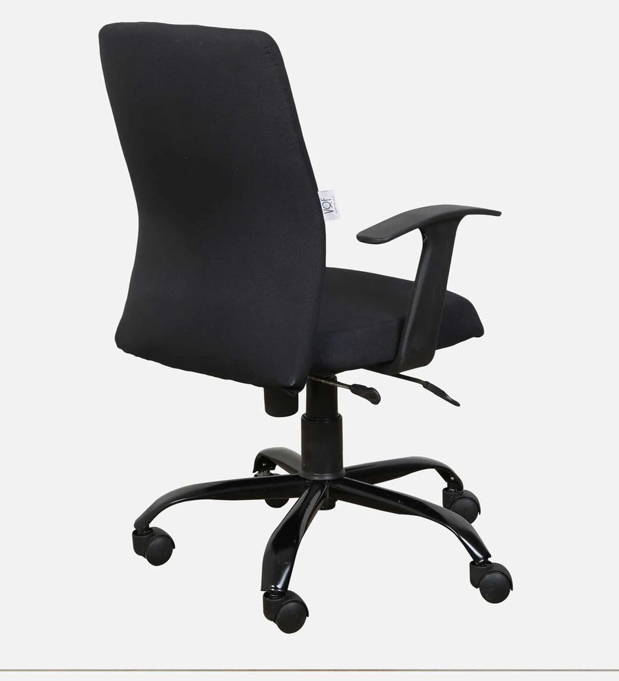 Pluto Fabric Ergonomic Chair In Coco Black Colour - Febonic Living