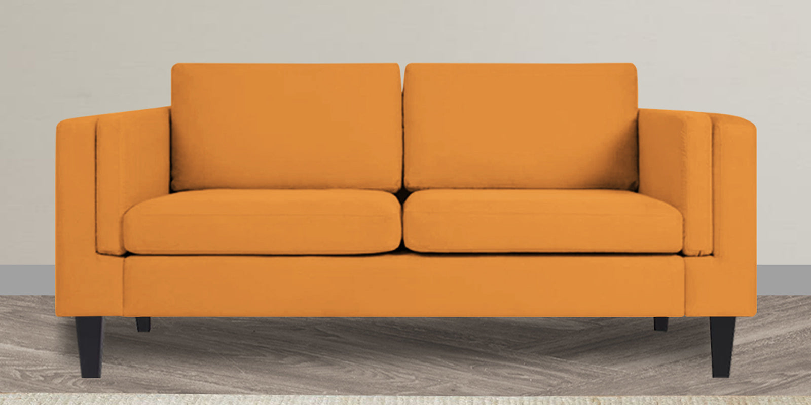 Jasper Velvet 2 Seater Sofa in Tangerine orange Colour