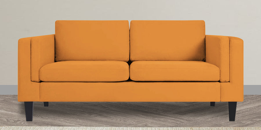 Jasper Velvet 2 Seater Sofa In Tangerine Orange Colour - Febonic Living