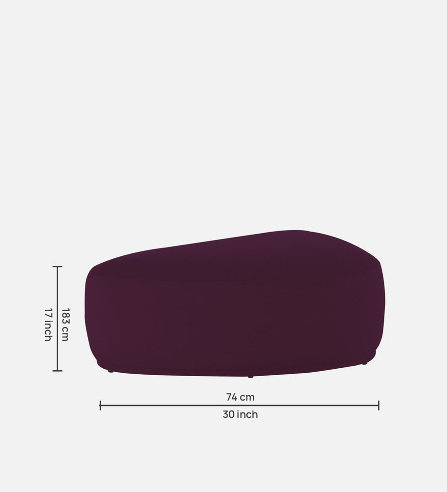 Nona Fabric Pouffe In Greek Purple Colour - Febonic Living