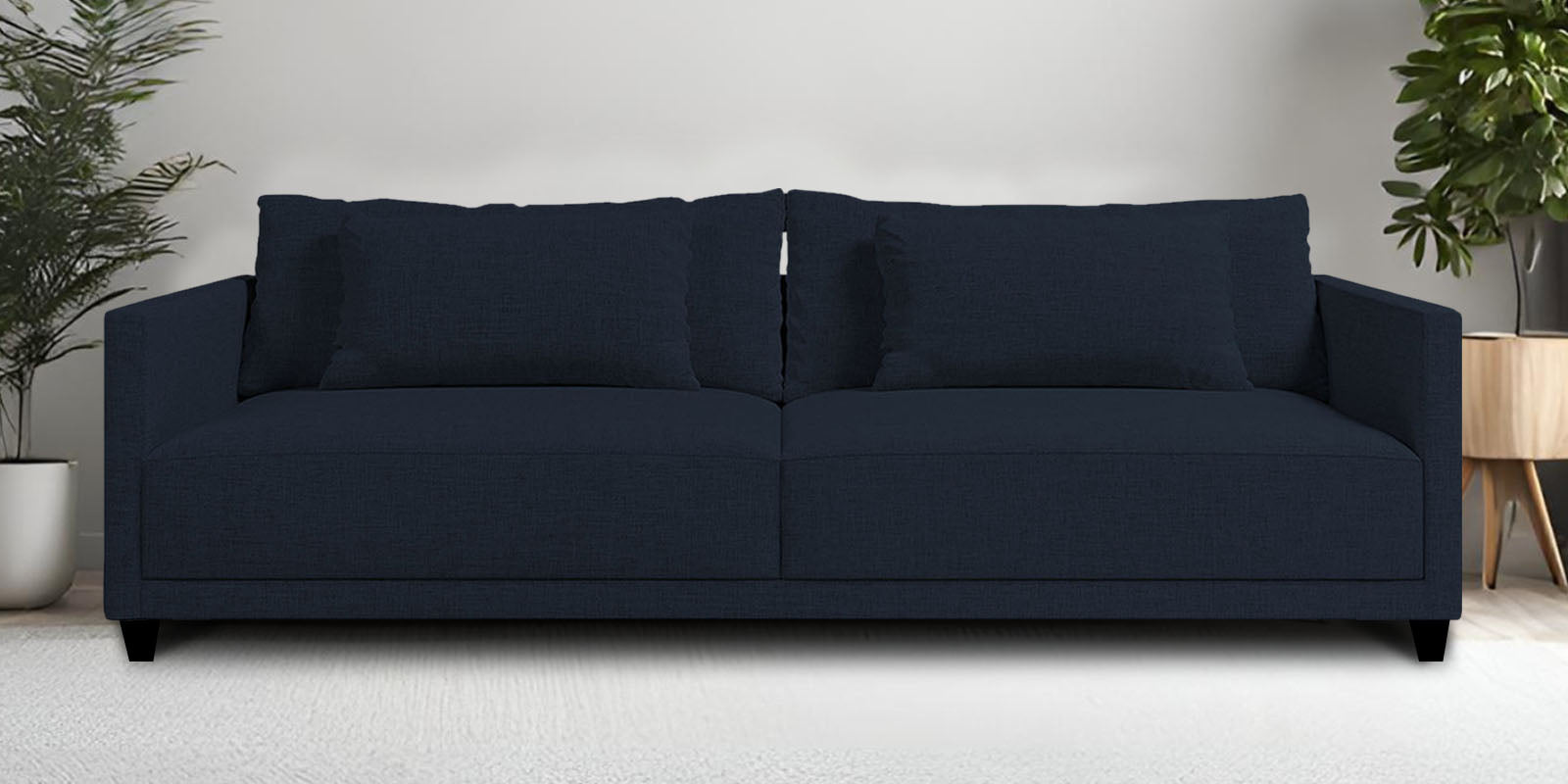 Kera Fabric 3 Seater Sofa in Denim Blue Colour