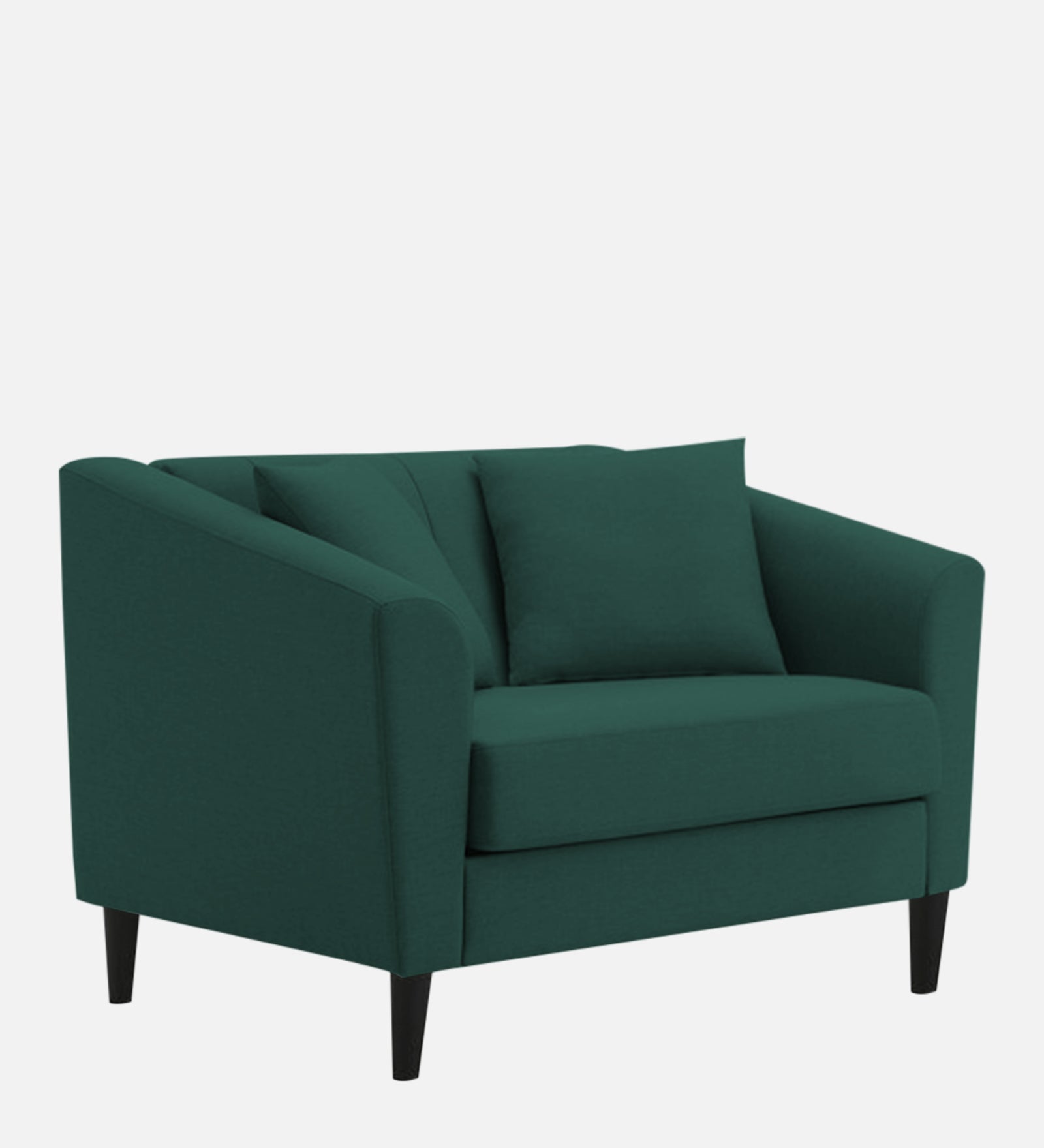 Polon Fabric 1 Seater Sofa In Sage Green Colour