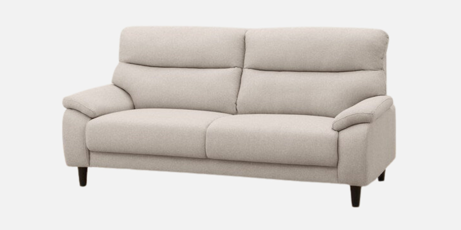 Zibby Fabric 3 Seater Sofa In Ivory Cream Colour