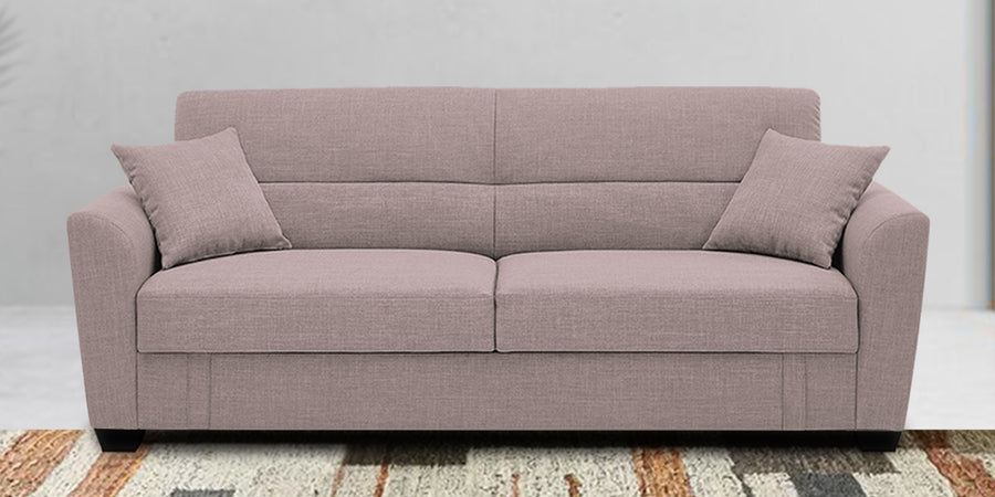 Bony Fabric 3 Seater Convertible Sofa Cum Bed In Orchid Beige Colour - Febonic Living