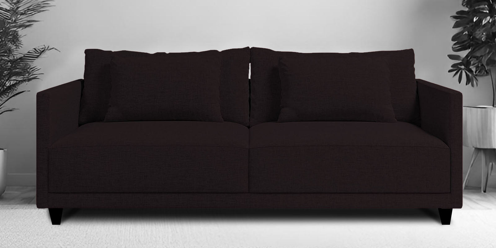 Kera Fabric 2 Seater Sofa in Cara Brown Colour