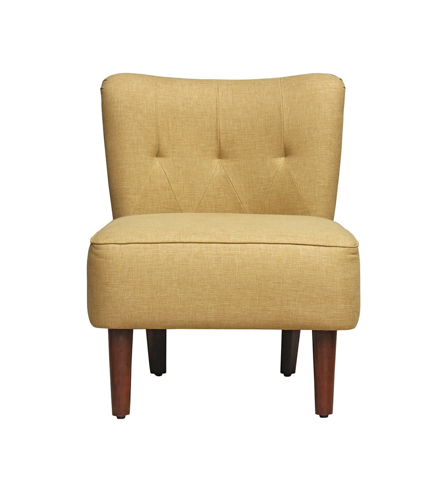 Lola Fabric Slipper Chair In Bold Yellow Colour - Febonic Living