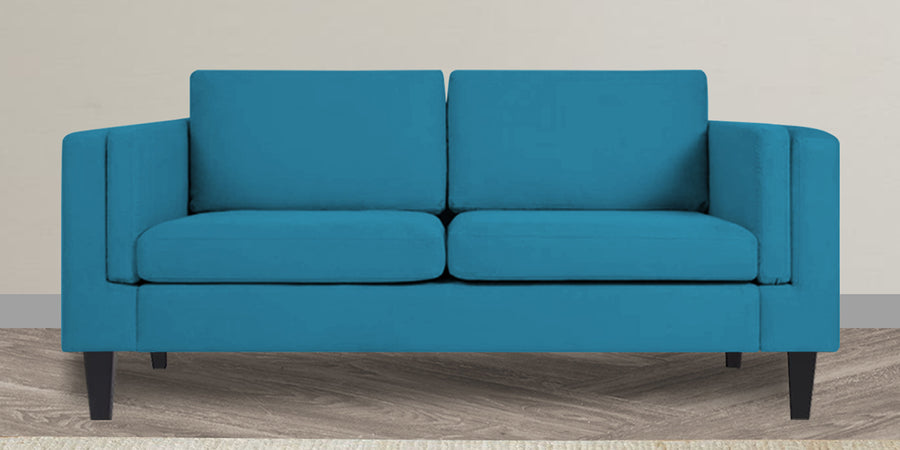 Jasper Velvet 2 Seater Sofa In Aqua Blue Colour - Febonic Living