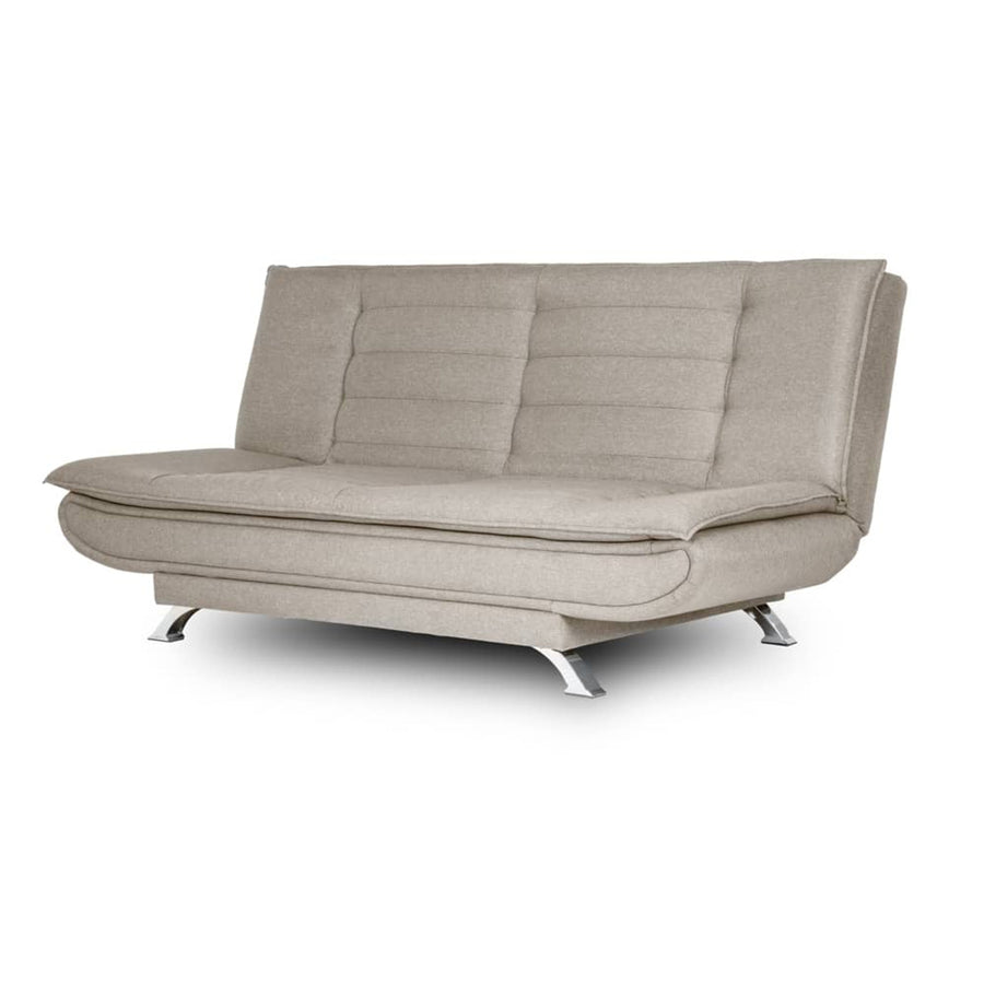 Amoeba Fabric Convertible Sofa Cum Bed In Ash Grey Colour - Febonic Living