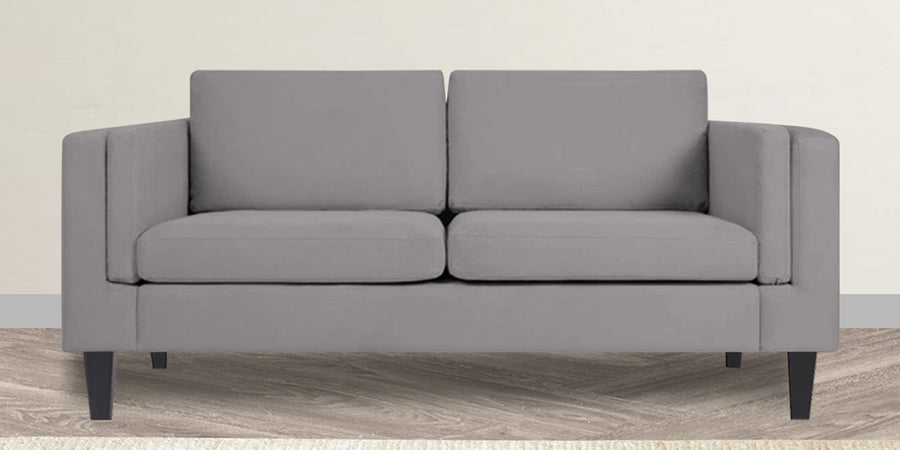 Jasper Velvet 2 Seater Sofa In Concrete Grey Colour - Febonic Living