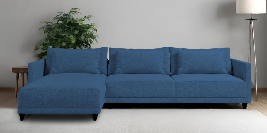 Kera Fabric Rhs Sectional Sofa 3 Lounger In Light Blue Colour - Febonic Living