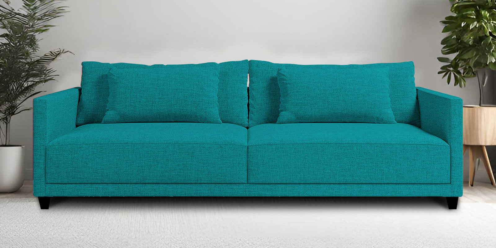 Kera Fabric 3 Seater Sofa in Sea green Colour