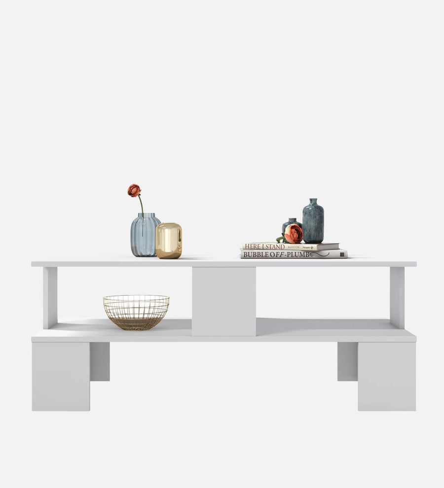 Ares Coffee Table In Frost White Finish - Febonic Living