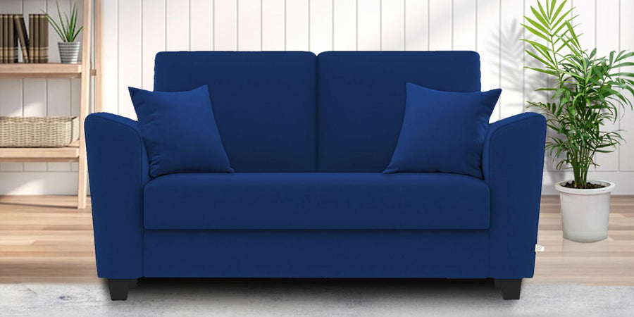 Daku Fabric 2 Seater Sofa In Royal Blue Colour - Febonic Living