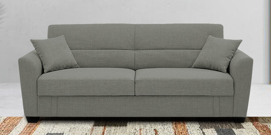 Bony Fabric 3 Seater Convertible Sofa Cum Bed In Turtle Green Colour - Febonic Living
