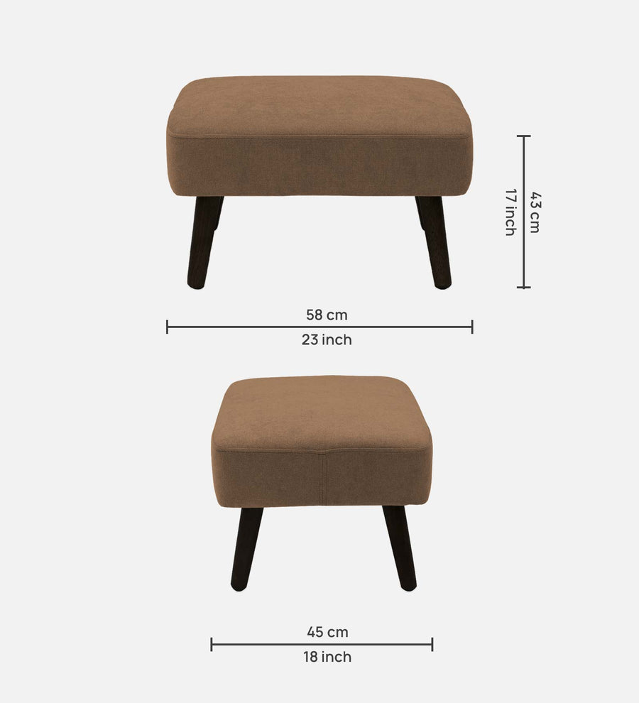 Luke Fabric Foot Stool In Cookie Beige Colour - Febonic Living