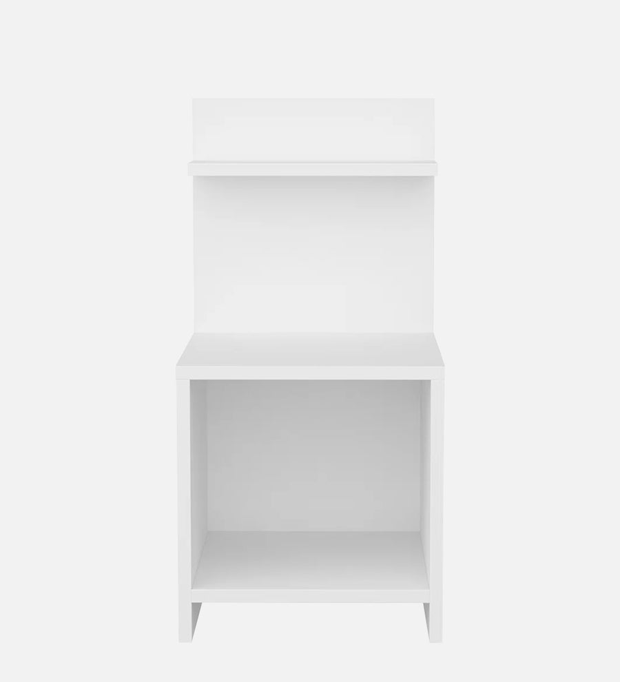 Ashir Bedside Table In Frosty White Finish - Febonic Living