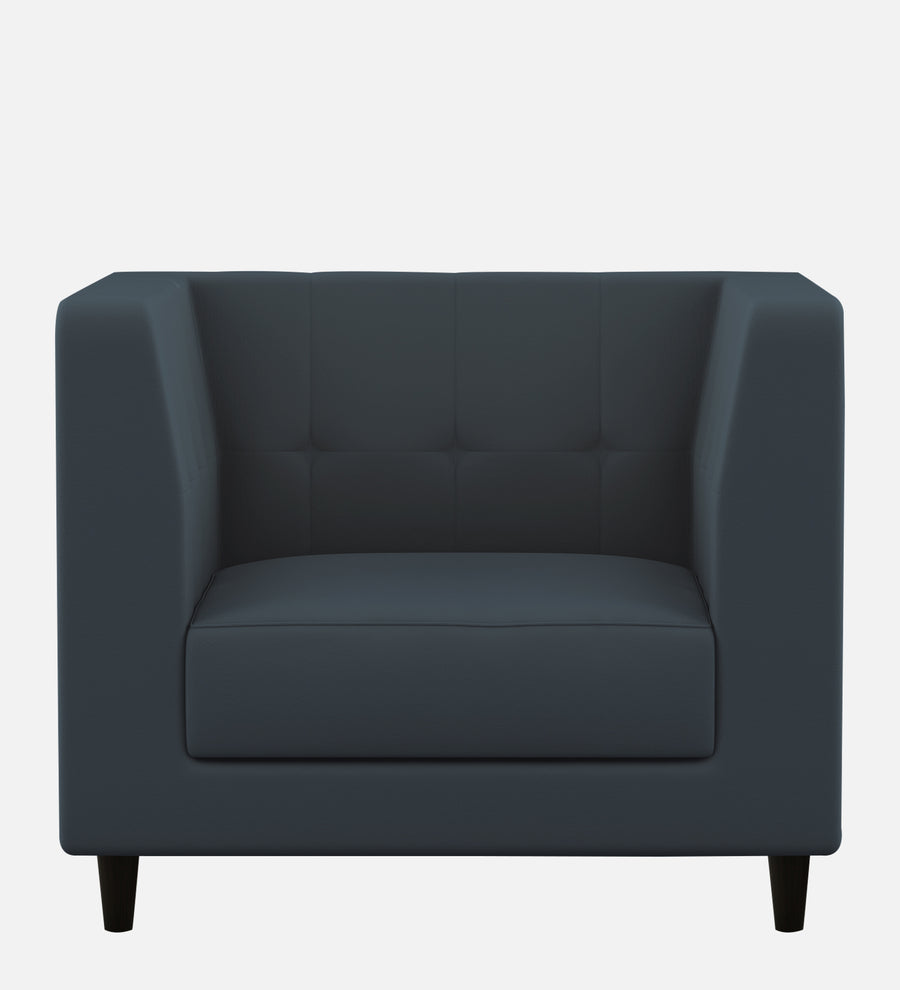 Braulia Velvet 1 Seater Sofa In Oxford Blue Colour - Febonic Living