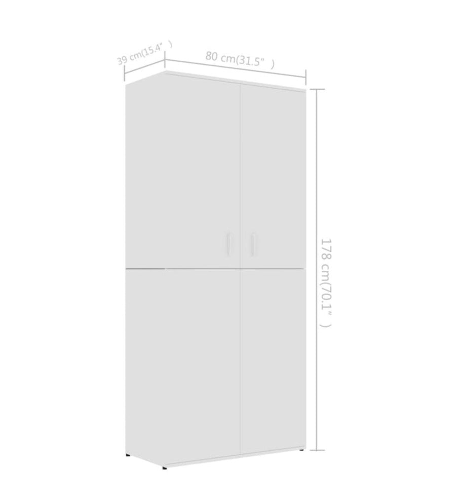 Zaya Shoe Rack In Frosty White Finish - Febonic Living