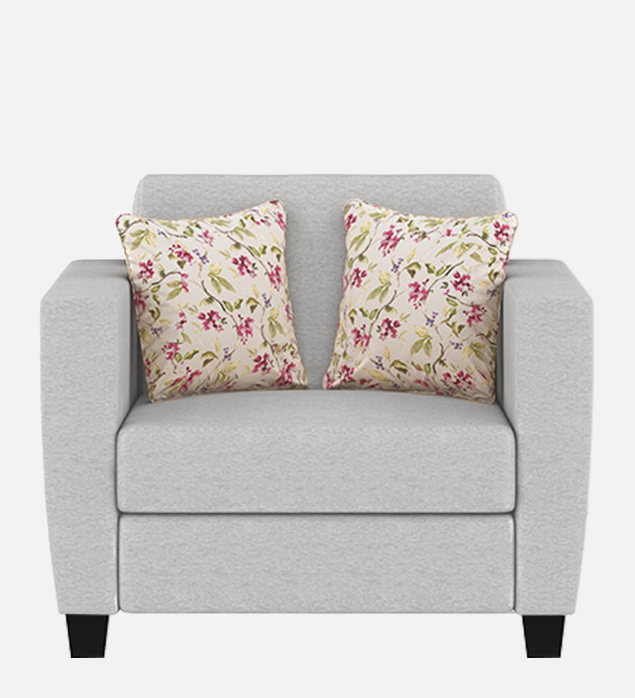 Gozi Fabric 1 Seater Sofa In Lit Grey Colour - Febonic Living
