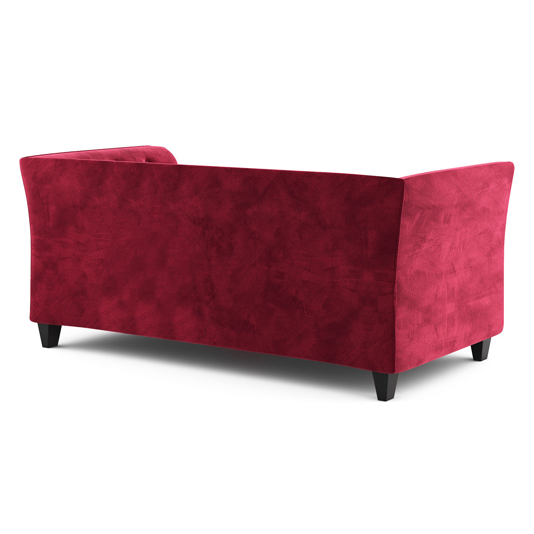 Silk Velvet 3 Seater Sofa In Dark Maroon Colour