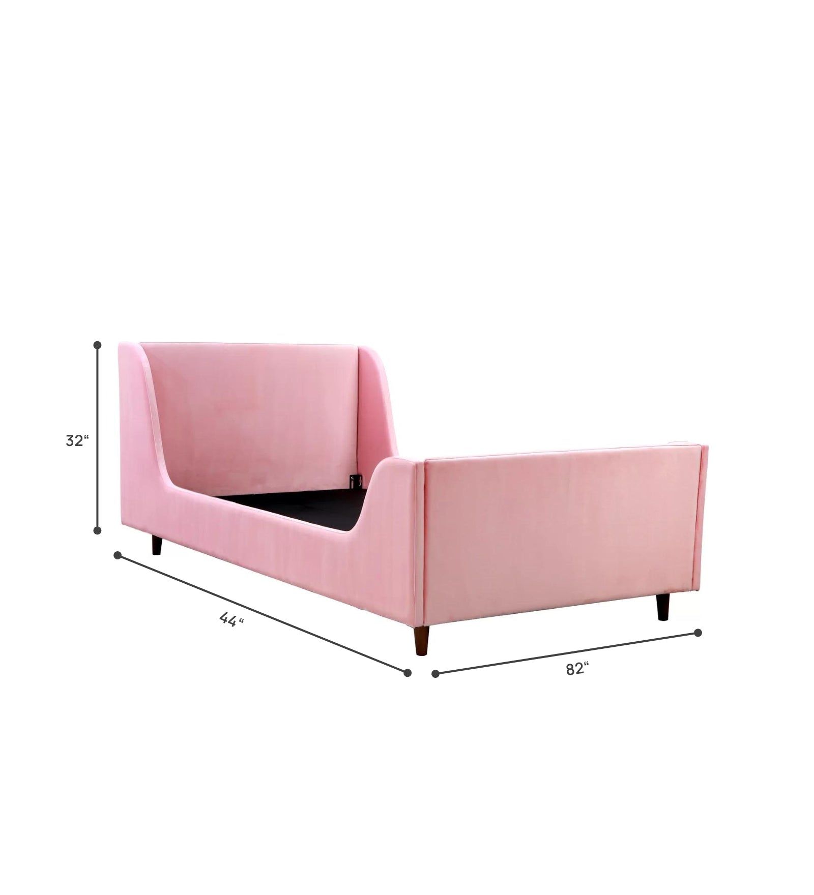 Mint Velvet King Size Bed In Millennial Pink Colour