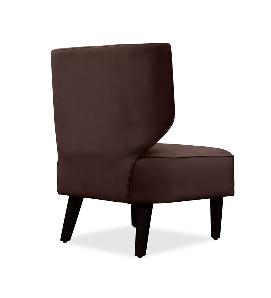Robby Velvet Slipper Chair In Mocha Brown Colour - Febonic Living