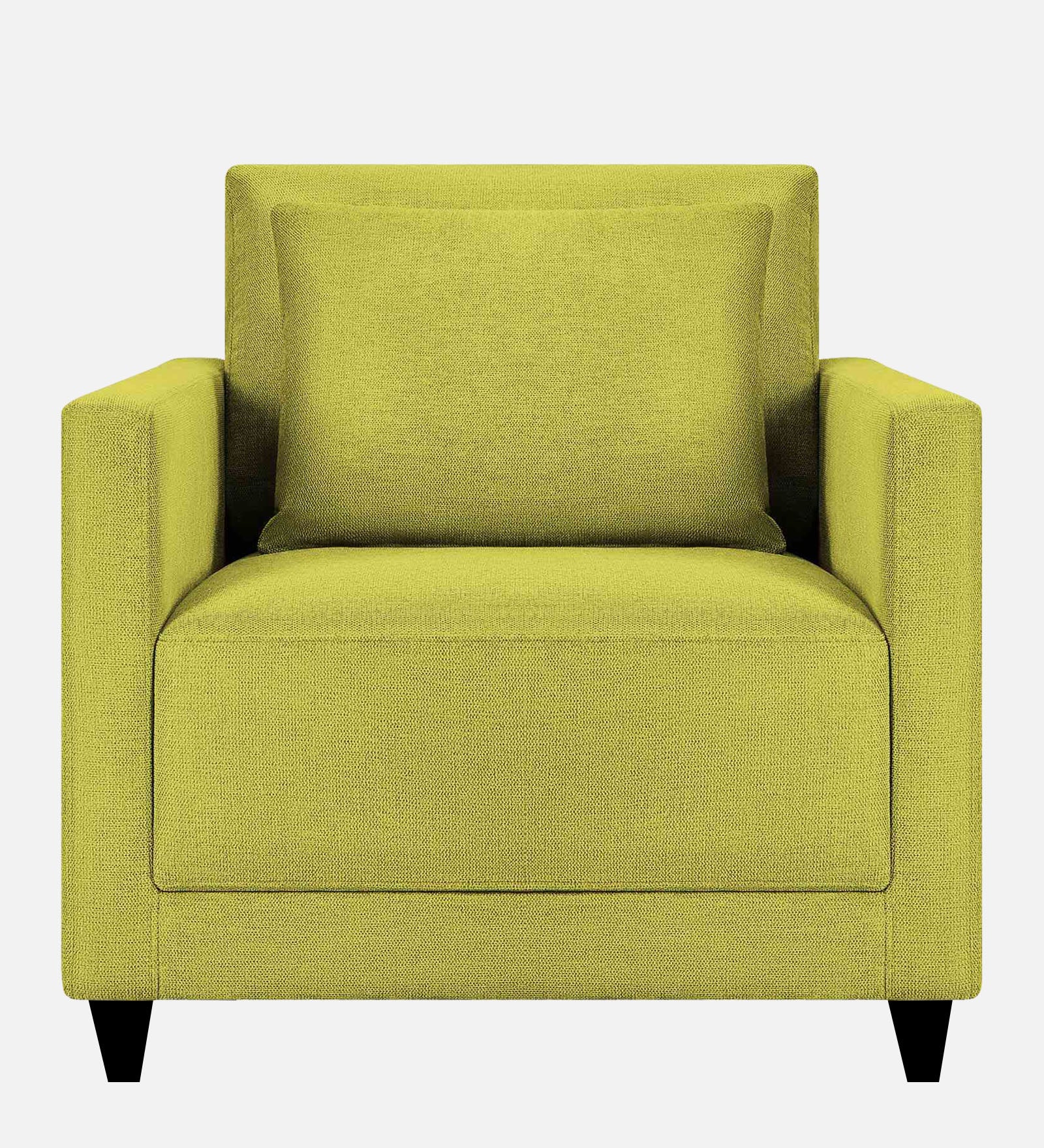 Kera Fabric 1 Seater Sofa in Parrot Green Colour