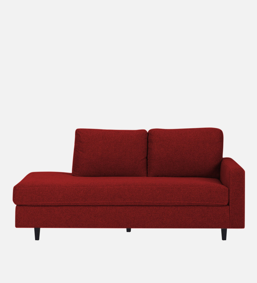 Alitza Fabric Lhs Chaise Lounger In Blood Maroon Colour - Febonic Living