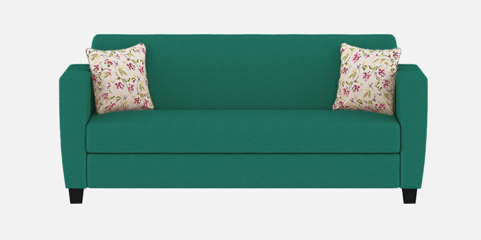 Gozi Fabric 3 Seater Sofa In Sea Green Colour