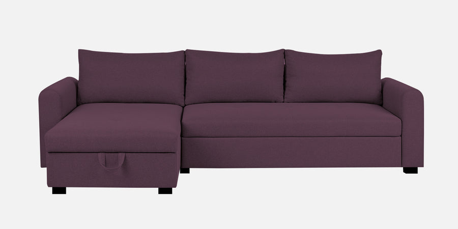 Sigma Fabric Rhs Sectional Sofa 3 Lounger In Greek Purple Colour - Febonic Living