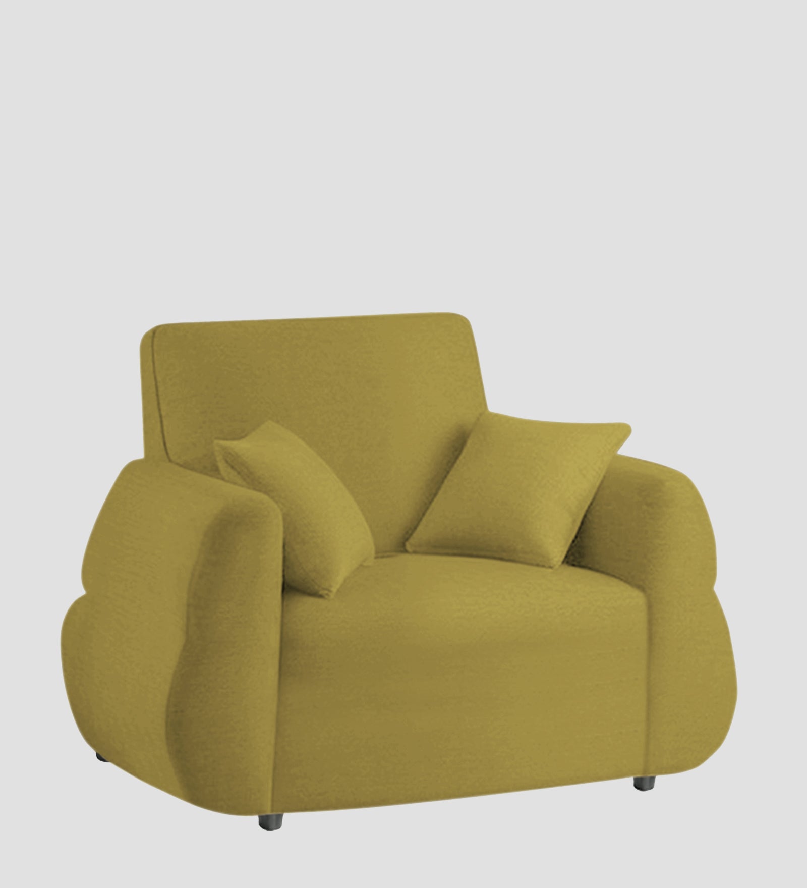 Jack Fabric 1 Seater Sofa In  Parrot Green Colour - Febonic Living
