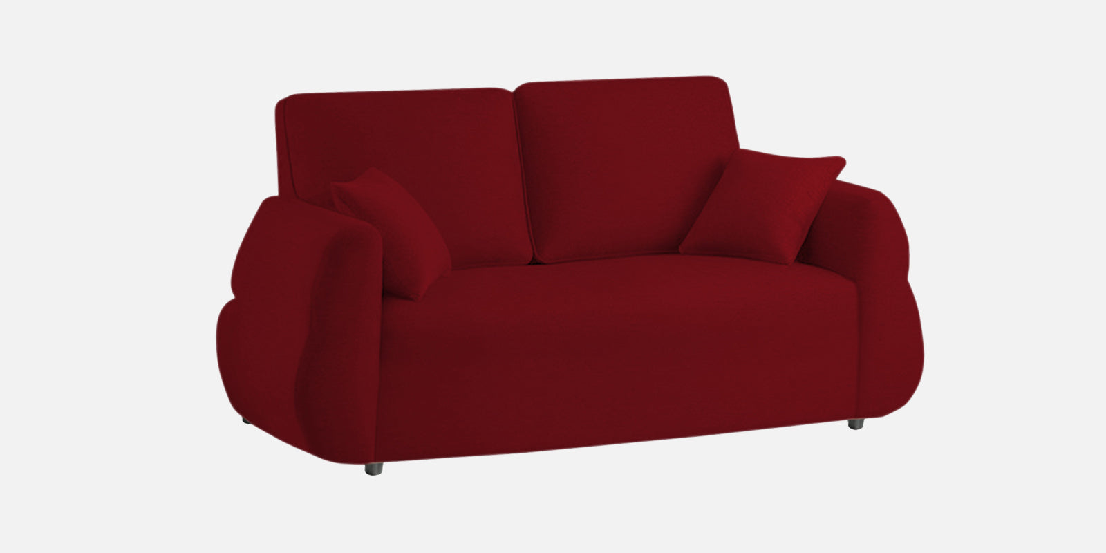 Jack Fabric 2 Seater Sofa In Ruby Red Colour - Febonic Living