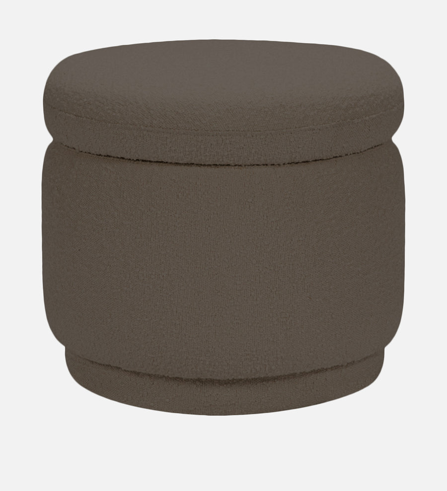 Noki Boucle Fabric Ottoman In Niya Beige Colour With Storage - Febonic Living