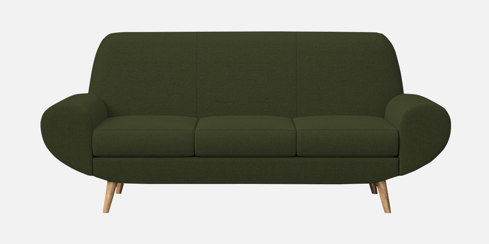 Jessy Fabric 3 Seater Sofa in Olive Green Colour