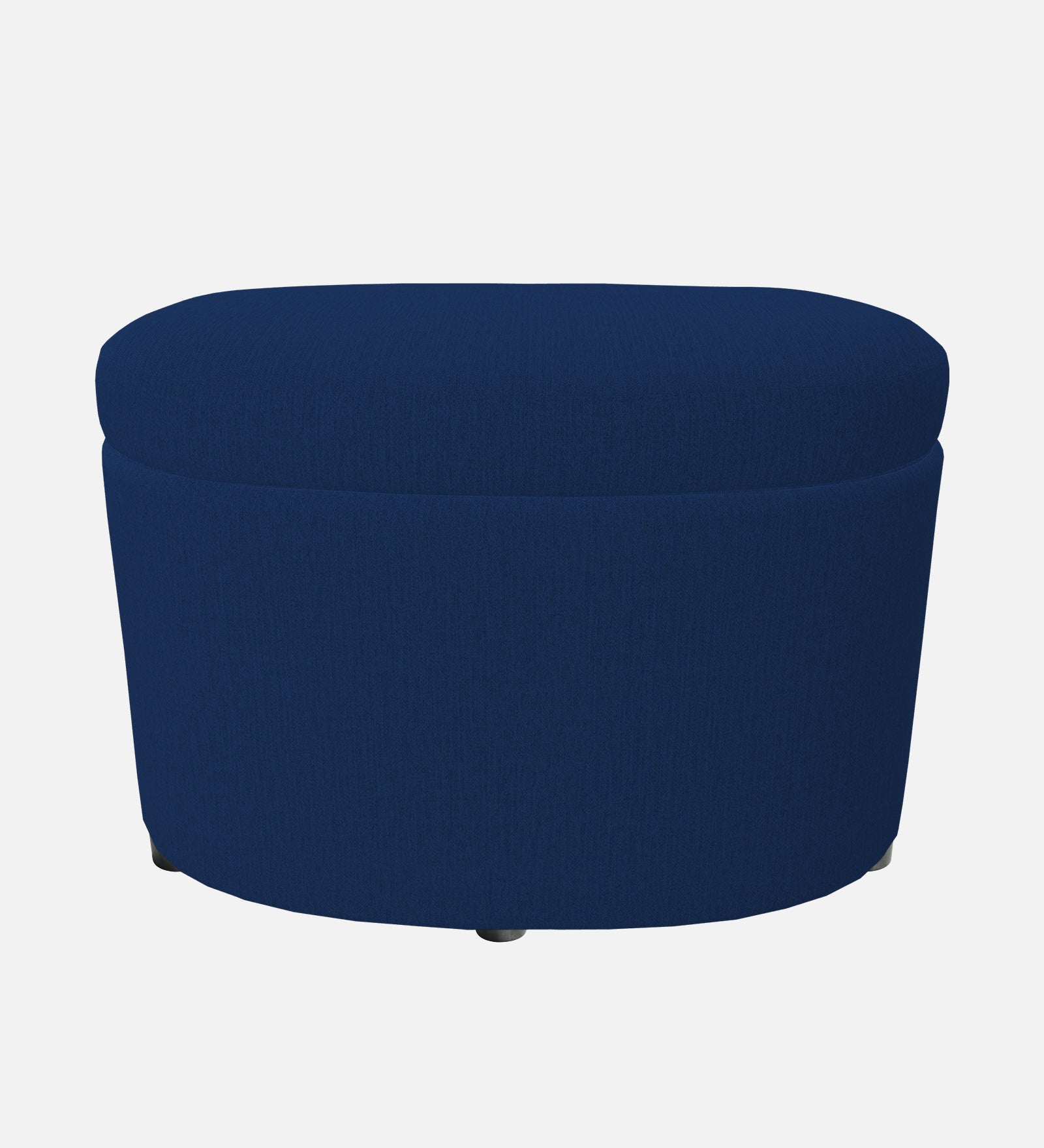 Ruggy Fabric Storage Ottoman in Royal Blue Colour