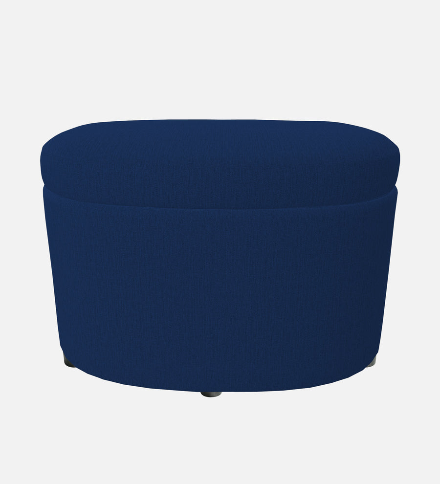 Ruggy Fabric Ottoman In Royal Blue Colour With Storage - Febonic Living