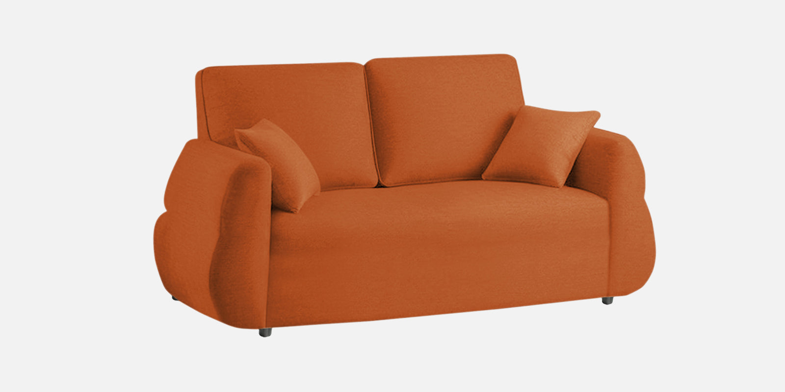 Jack Fabric 2 Seater Sofa In Vivid Orange Colour