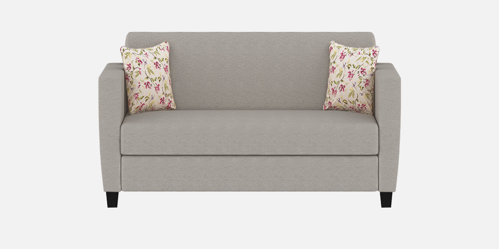 Gozi Fabric 2 Seater Sofa In Ash Grey Colour