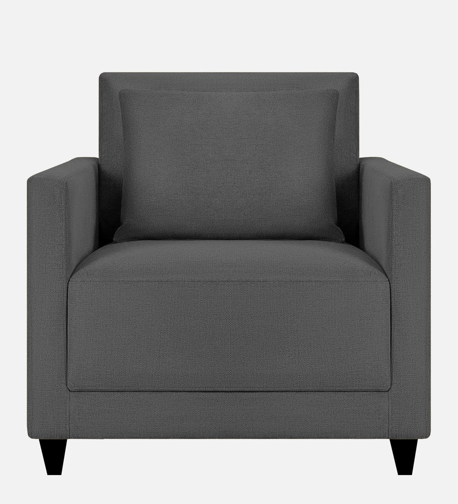 Kera Fabric 1 Seater Sofa In Charcoal Grey Colour - Febonic Living