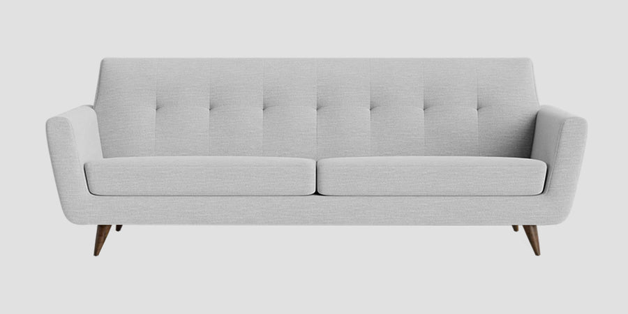 Jasmin Fabric 3 Seater Sofa In Lit Grey Colour - Febonic Living
