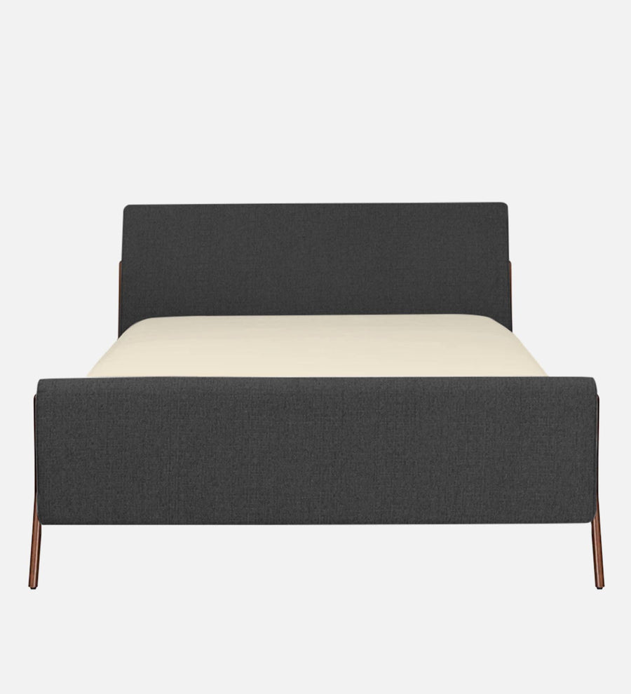 Catla Fabric Upholstered Queen Size Bed In Charcoal Grey Colour - Febonic Living