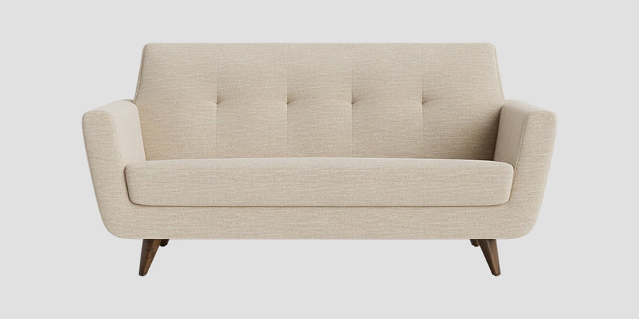 Jasmin Fabric 2 Seater Sofa In Ivory Cream Colour - Febonic Living