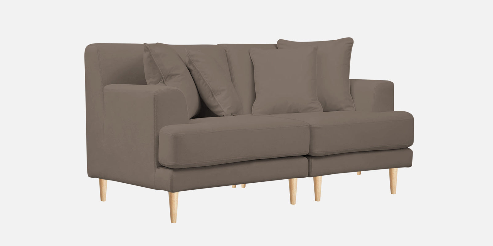 Woody Fabric 2 Seater Sofa in Rock Beige Colour