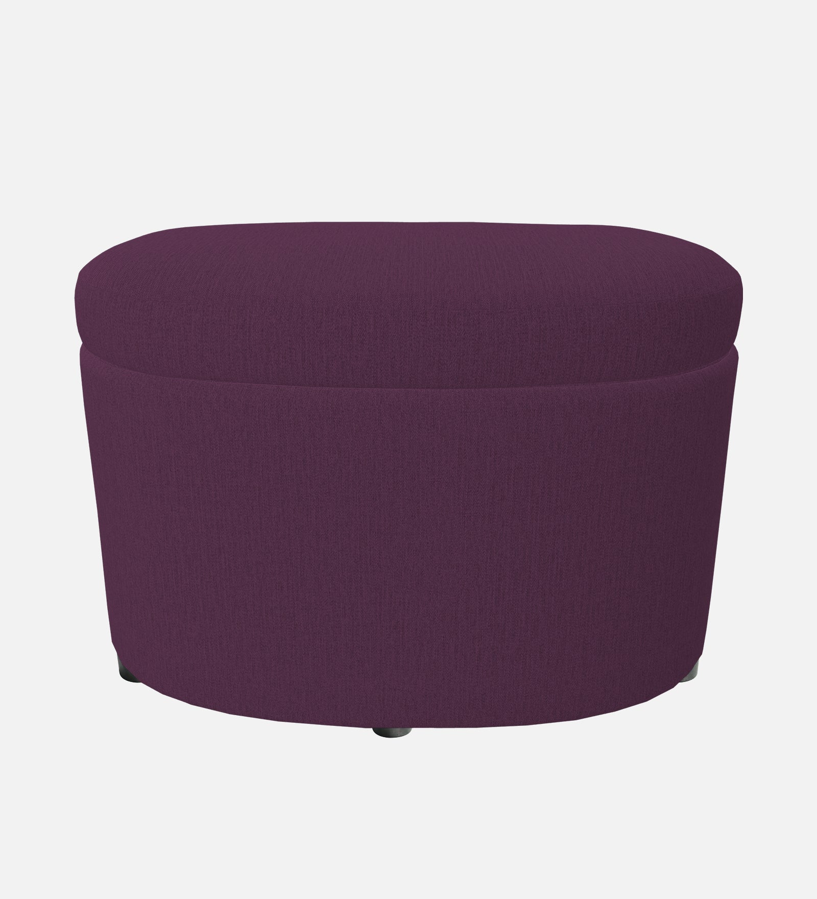 Ruggy Fabric Storage Ottoman in Greek Purple Colour