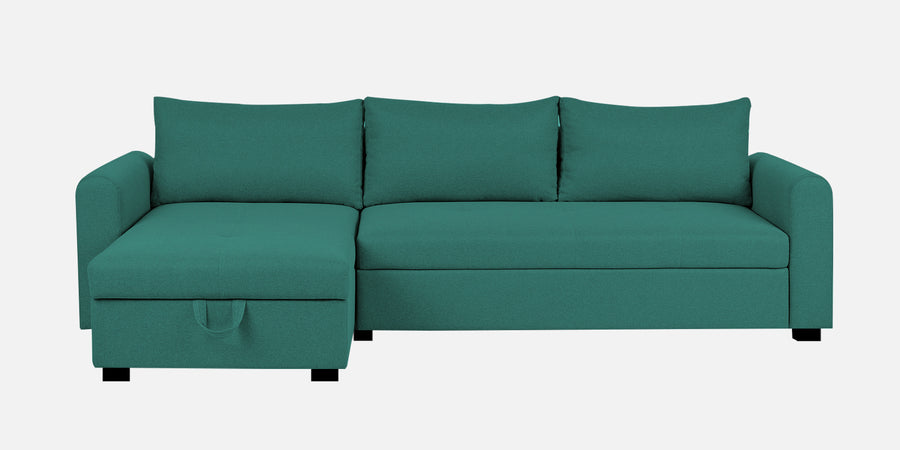 Sigma Fabric Rhs Sectional Sofa 3 Lounger In Sea Green Colour - Febonic Living