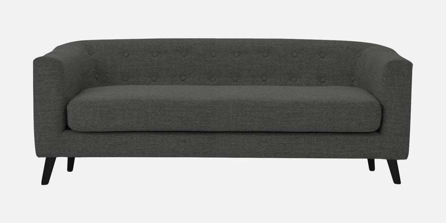 Casper Fabric 3 Seater Sofa In Charcoal Grey Colour - Febonic Living