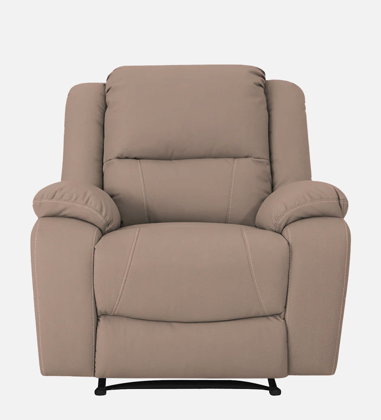 Adley Fabric Manual 1 Seater Recliner In Mush Beige Colour