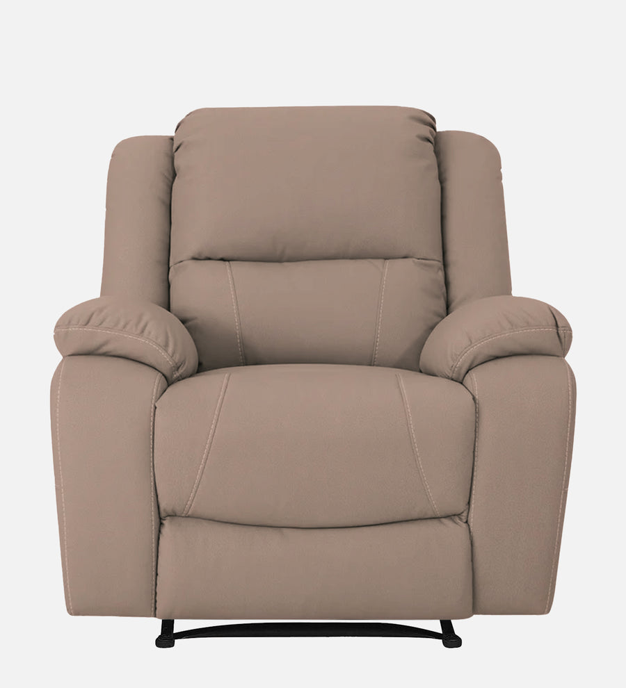 Adley Fabric 1 Seater Motorized Recliner In Mush Beige Colour - Febonic Living