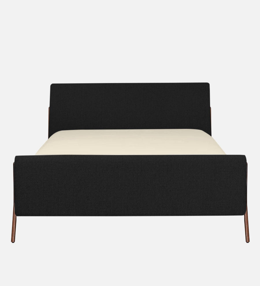 Catla Fabric Upholstered Queen Size Bed In Zed Black Colour - Febonic Living